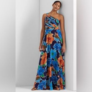 Stunning one shoulder, Ralph Lauren gown